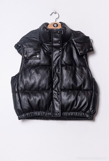 Wholesaler Softy by Ever Boom - Sleeveless cropped puffer jacket