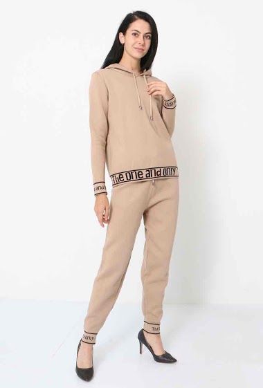 Wholesaler Softy by Ever Boom - Pants with jumper with writing set