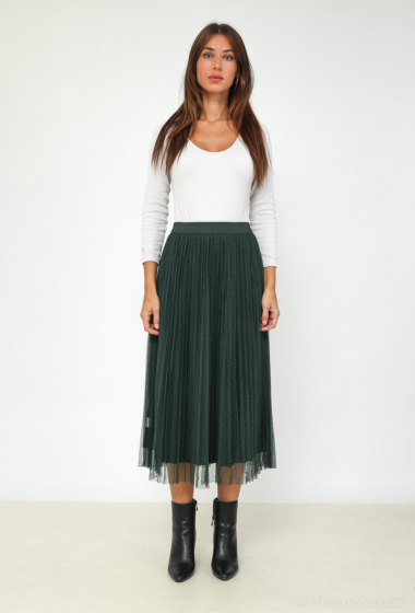 Wholesaler Softy by Ever Boom - REVERSIBLE TULLE SKIRT WITH PLUMETIS PATTERN