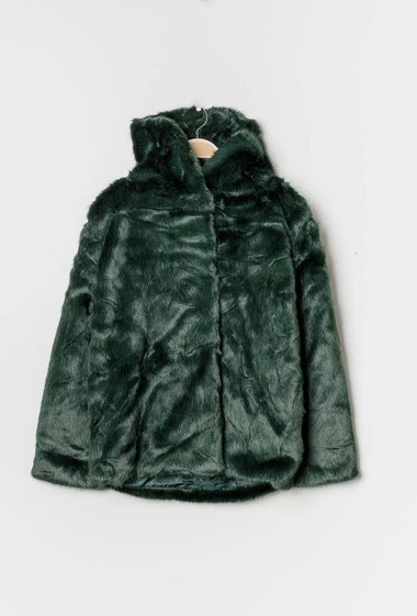 Wholesaler Softy by Ever Boom - Fur coat with hood