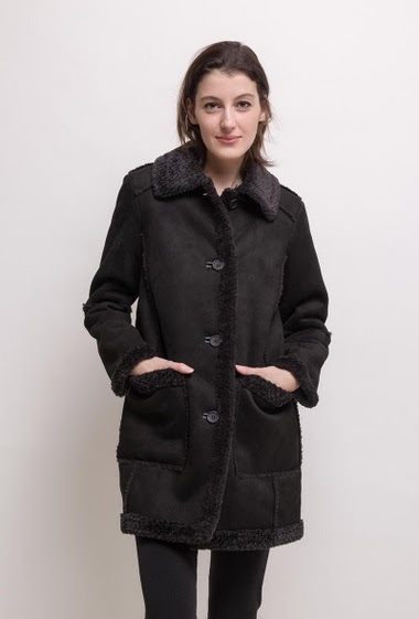 Wholesaler Softy by Ever Boom - Faux shearling coat