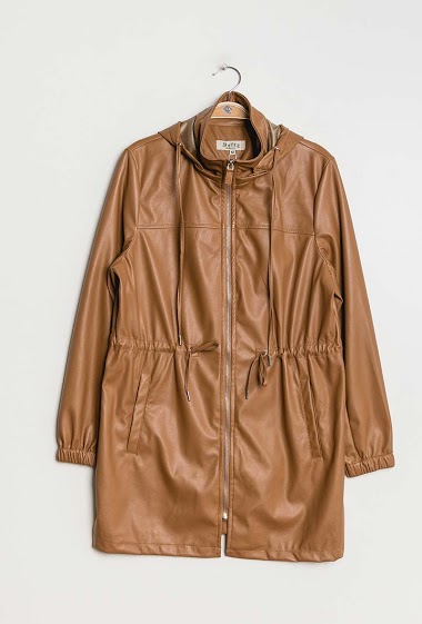 Wholesaler Softy by Ever Boom - Fake leather parka
