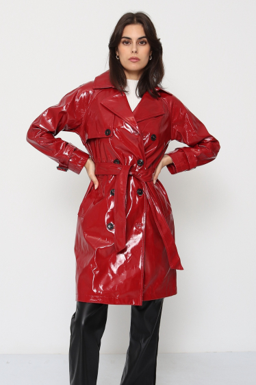 Wholesaler Softy by Ever Boom - Vinyl trench coat