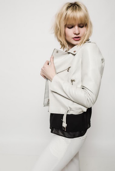 Wholesaler Softy by Ever Boom - Biker jacket in fake leather