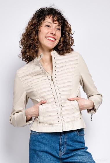 Großhändler Softy by Ever Boom - pu jacket with studs