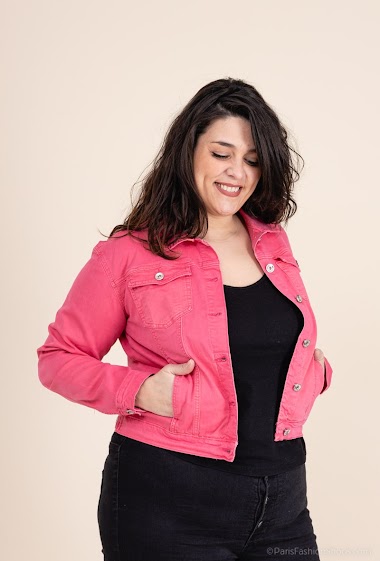 Wholesalers Softy by Ever Boom - Plus size jacket in stretch cotton