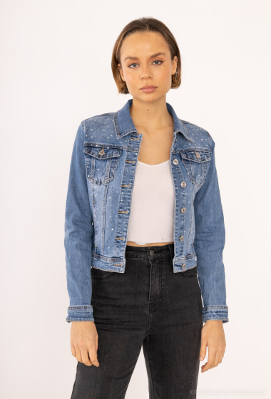 Wholesaler Softy by Ever Boom - rhinestone jeans jacket