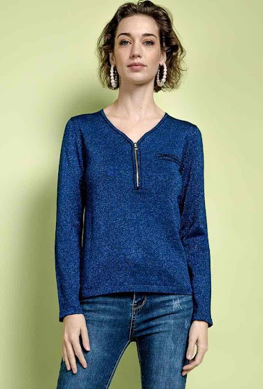 Wholesaler Soie pour Soi - Shiny cotton silk sweater