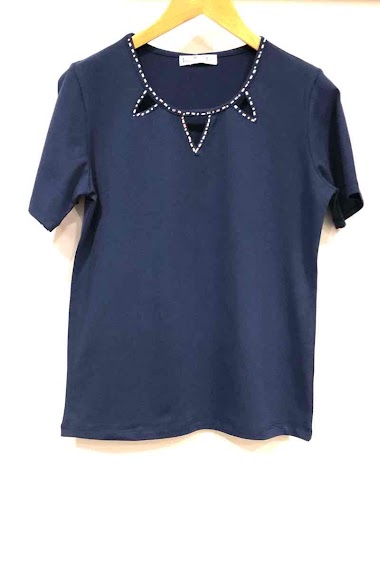Grossiste Soie pour Soi - T-shirt coton avec découpes