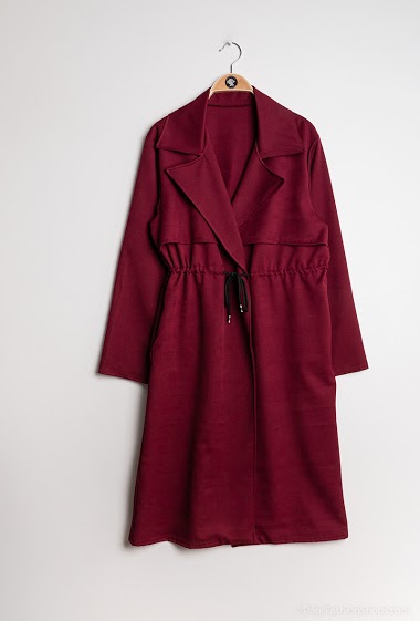 Wholesaler Soleil Star - Long coat with drawstring