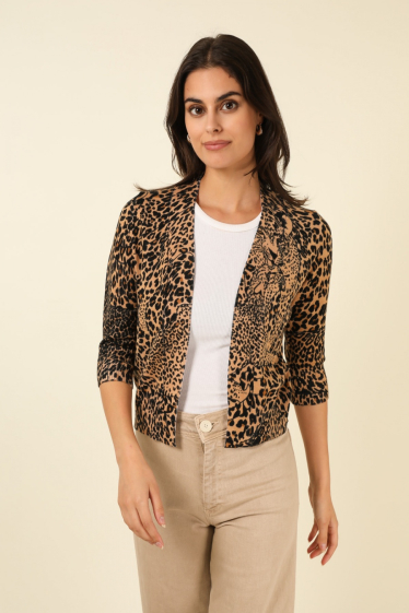 Wholesaler Sophyline - Leopard vest