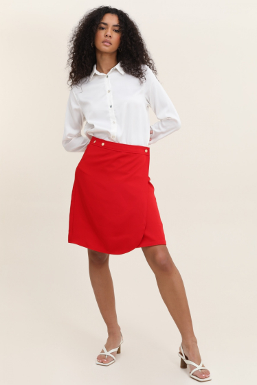 Wholesaler Sophyline - Plain buttoned skirt