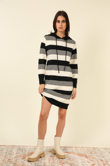 Wholesaler Sophyline - Striped sweater dress