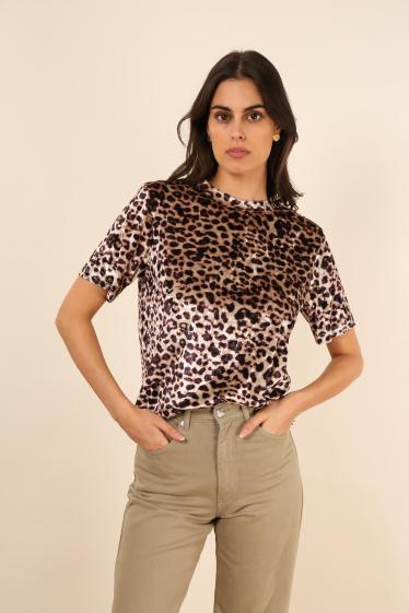 Großhändler Sophyline - Leoparden-T-Shirt