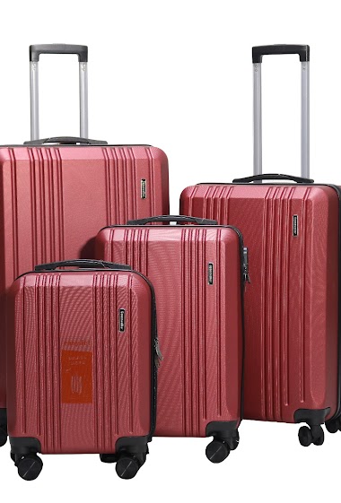 Set of 4 ABS Suitcases Ray 16" Under the seat/20" Carry-On/24" Medium/ 28" Large