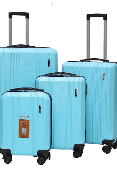 Set of 4 ABS Suitcases Ray 16" Under the seat/20" Carry-On/24" Medium/ 28" Large