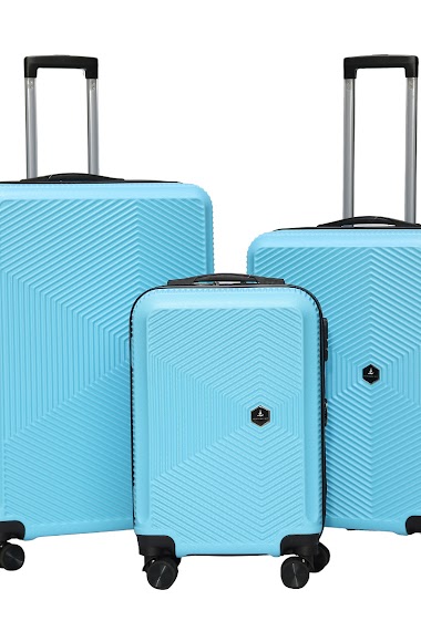 Set of 3 Suitcases Carry-on 20"/ Medium 24"/ Large 28" in Eco Responsible ABS