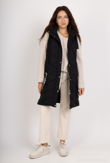 Wholesaler Big Size Exclusive ex.SPATIAL - “Veronica” mid-length sleeveless down jacket