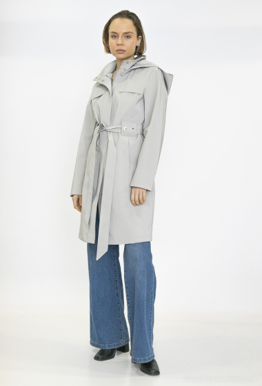 Wholesaler Big Size Exclusive ex.SPATIAL - Long raincoat “Stephanie”