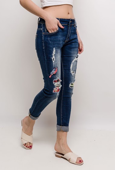 Großhändler Mozzaar  Forever - Damaged jeans