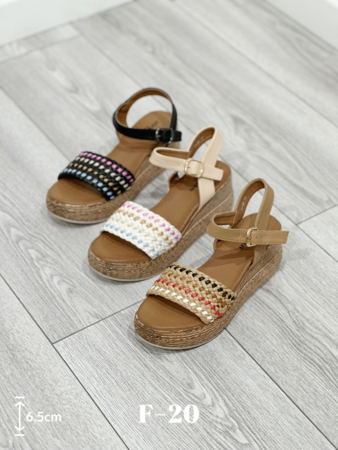 Wholesaler Stephan Paris - Open and embroidered wedges