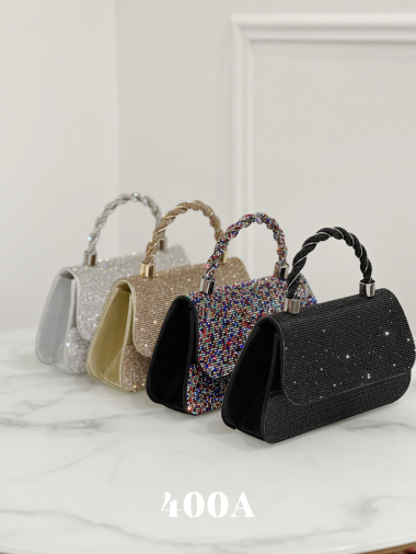 Wholesaler Stephan Paris - Elegant rhinestone encrusted mini bag