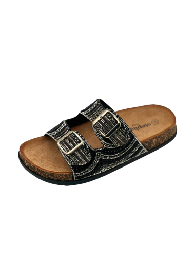 Wholesaler Stephan Paris - Beaded sandals with buckle