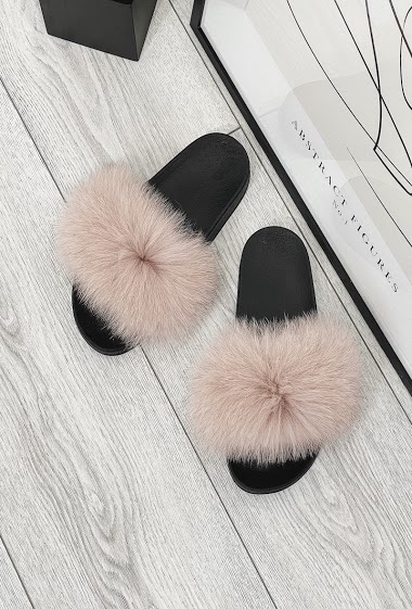 Wholesaler Stephan Paris - Real fur sliders