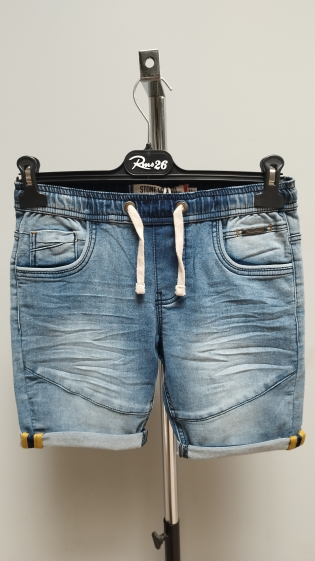 Wholesaler STONE LEGEND - Jog Elastic Bleach Bermuda Shorts