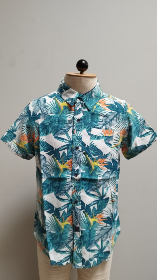 Großhändler STONE LEGEND - Tropisches Viskose-Shirt