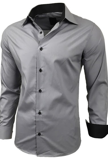 Chemise sale homme bicolore