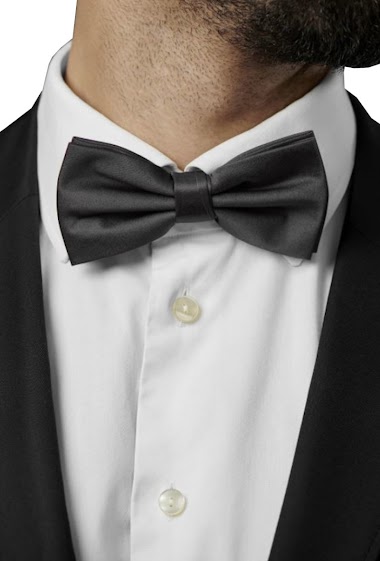 Wholesaler SUBLIMINAL MODE - Bow tie for men's shirt in solid black