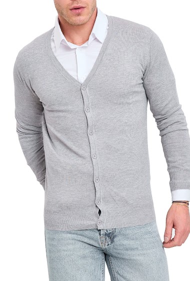 Subliminal Mode Buttoned V-neck Men's Vest