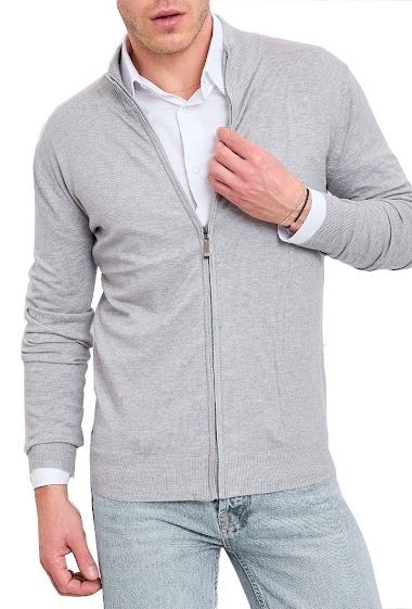 Subliminal Mode Men's Zipped Vest Stand Collar