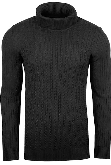 Twisted turtleneck sweater - Man