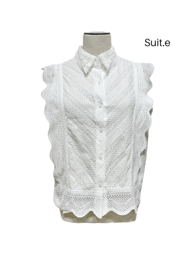 Grossiste Suit.e - Top Broderie Anglaise