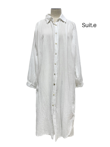 Grossiste Suit.e - Robe Uni Voile de Coton