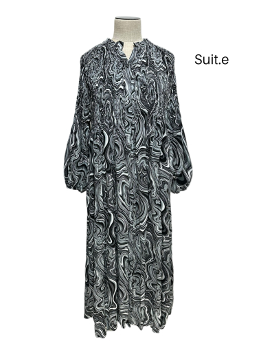 Grossiste Suit.e - Robe Wave Fluide et Boutonnée