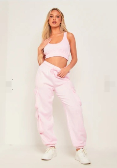 Wholesaler Sumel - Set Crop top woman top jogging cargo pants ref1061