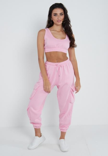 Wholesaler Sumel - Set Crop top woman top jogging cargo pants ref1061