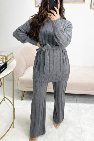 Wholesaler Sumel - Knit wool set BELT trendy ENSLAB