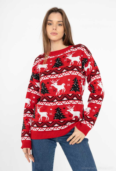 Wholesaler Sumel - Beautiful Christmas Sweater and Christmas Knitting Scene REF-BKRA