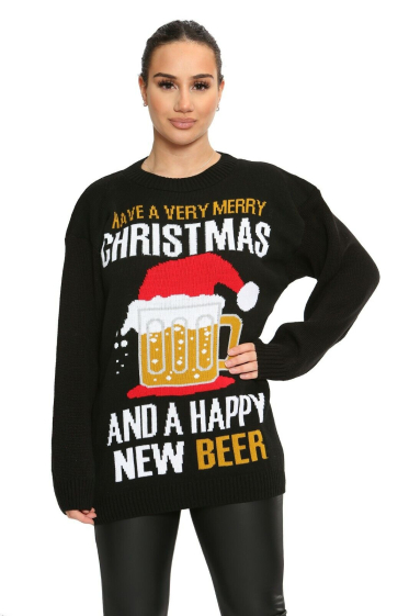 Wholesaler Sumel - Christmas Sweater Sweat Shirt / Snowy Vest / Sweater Vest HAVMC_BEER_23f