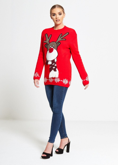 Wholesaler Sumel - Christmas Sweater/Christmas Sweater/Snow Reindeer