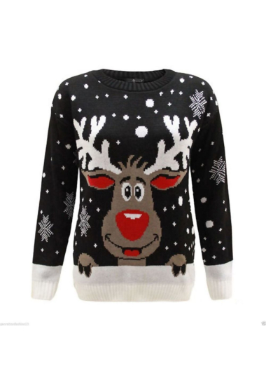 Wholesaler Sumel - Christmas sweater for kids Rennes Mignon kids snow BCJST Voici un beau pull de noël.