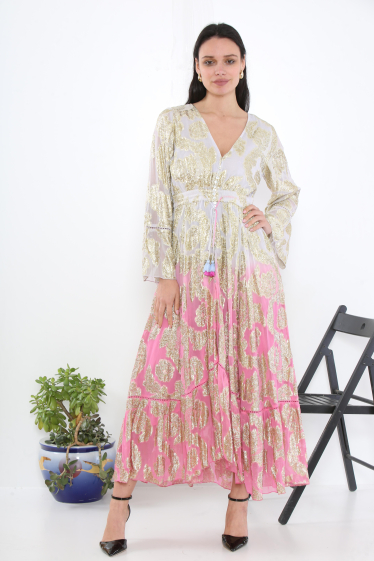 Grossiste Sumel - Robe Exclusif de style sophistiqué avec la pour femmes, longue, IBIZA