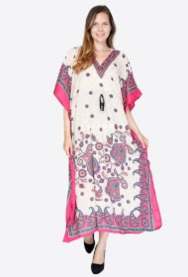 Wholesaler Sumel - Dress Francine Women's Long Ribbon Waist Summer Beach Fashion 1035L