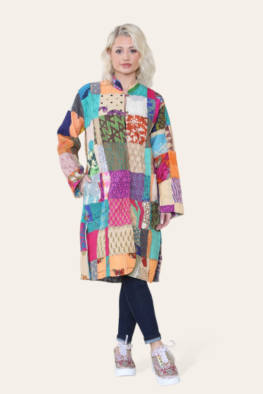 Wholesaler Sumel - Bohemian patchwork jacket - Colorful long sleeve jacket REF-JSL-100