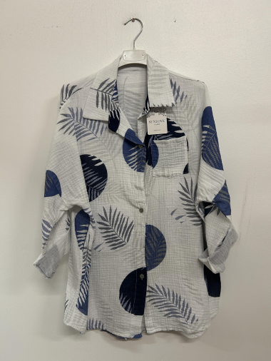 Wholesaler Sun Love - Cotton gauze print shirt