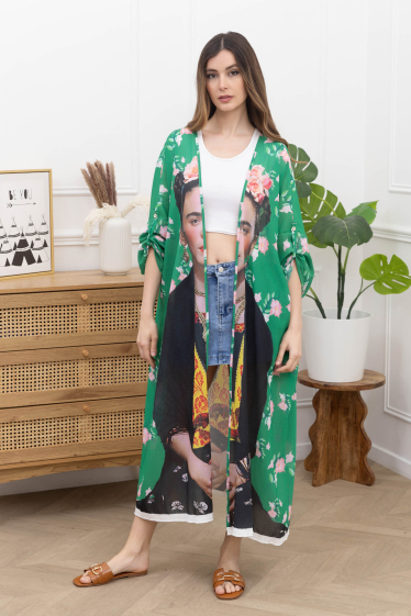 Großhändler Sun Love - Lange bedruckte Kimonos
